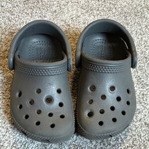 CROCS Kids Charcoal Gray Classic Clog